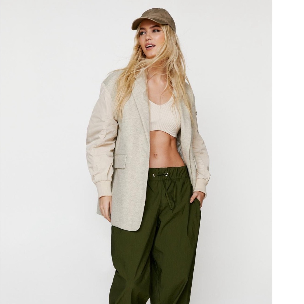 NWT❗️wool blend bomber jacket